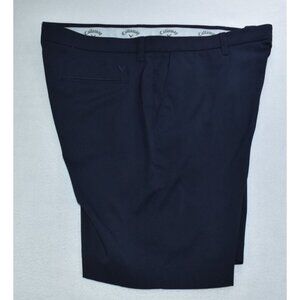 Callaway Golf Men's Shorts Size 38 Navy Blue Flat Front Chino Stretch 9.5"